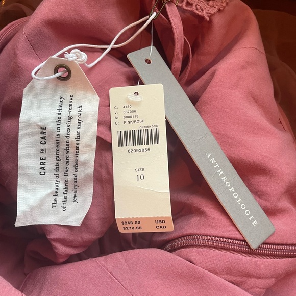 Anthropologie Tiered Strapless Tulle Dress - Picture 5 of 5